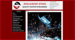 Desktop Screenshot of exclusivesteel.co.za